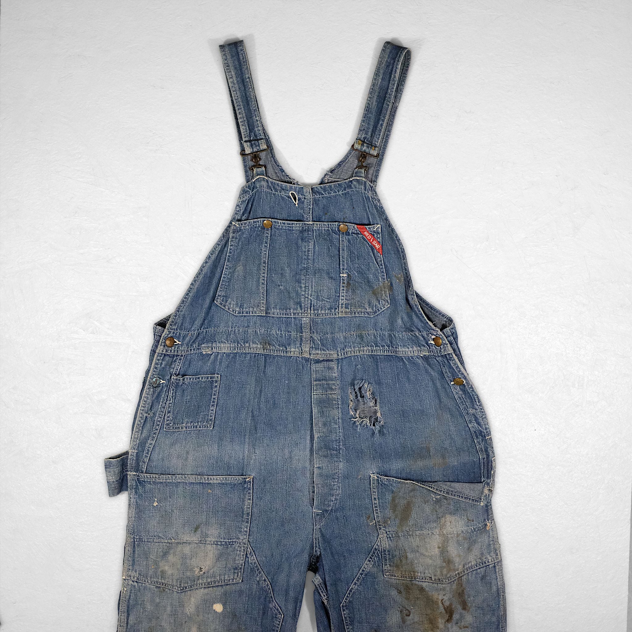 Finck's Red Bar Overalls | Cool Water Dry Goods